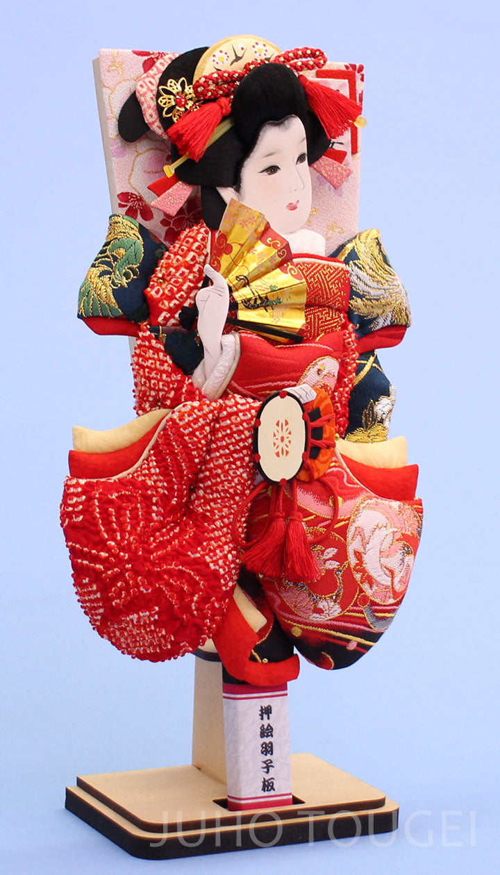 押絵羽子板10号 鹿の子華舞 スタンド付き – 寿鳳人形の東芸