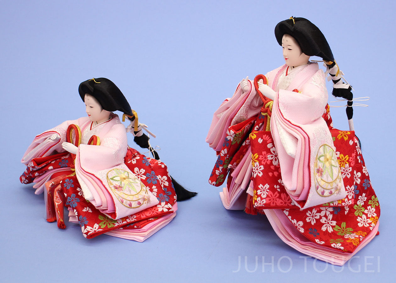 雛人形単品三人官女5 六寸30608-VMG – 寿鳳人形の東芸