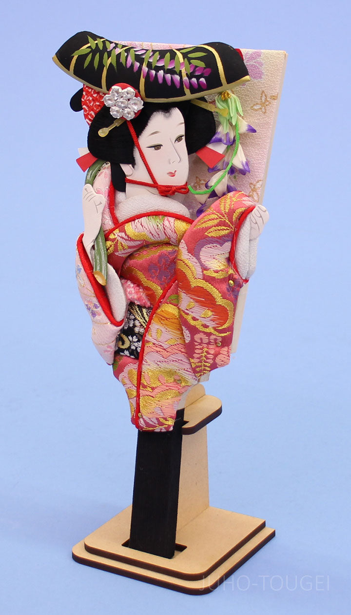 ビンテージ】昭和47年頃 押絵羽子板 藤娘 歌舞伎 松園写し ビンテージ