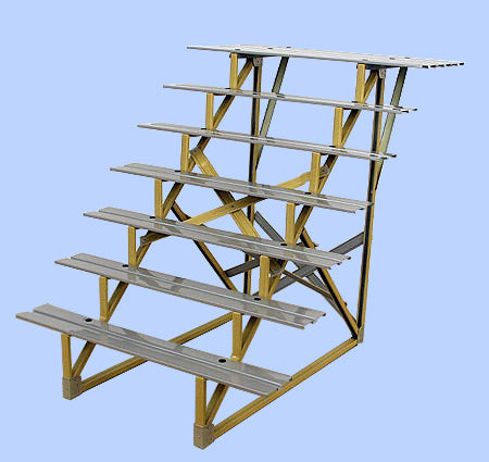 雛人形・雛段 7段 幅1.2m40号 スチール段 毛氈用 – 寿鳳人形の東芸