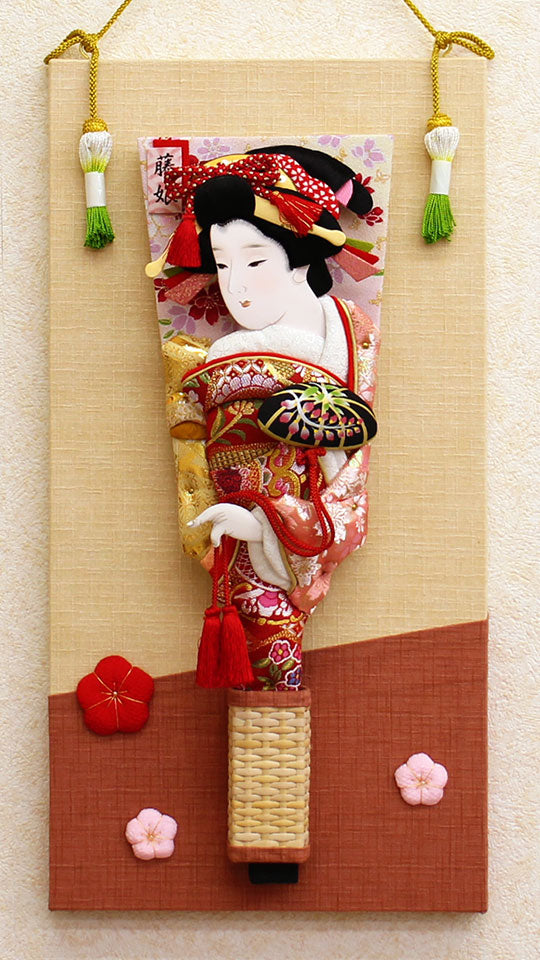 壁掛飾り 高さ46cm 13号押絵羽子板 雅 香梅 – 寿鳳人形の東芸