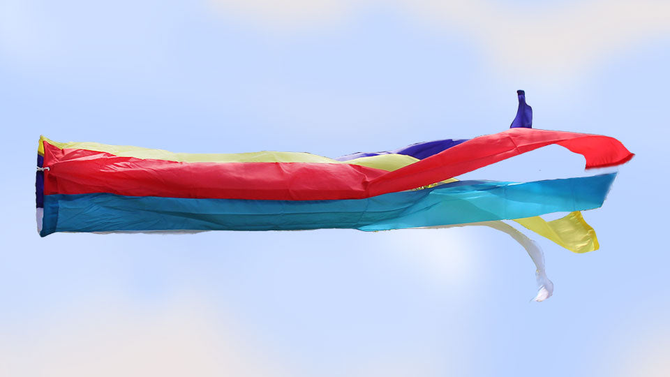 鯉のぼり用吹き流しの単品販売。五色吹き流し ナイロン5m – 寿鳳人形