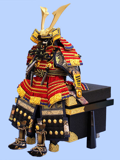五月人形 単品鎧 高さ 48cm 龍玉作 5号赤縅鎧 – 寿鳳人形の東芸
