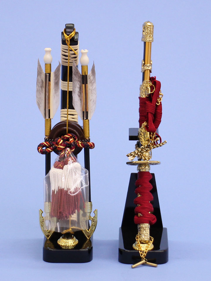 五月人形用付属品、弓太刀セット単品販売 8号武蔵 – 寿鳳人形の東芸