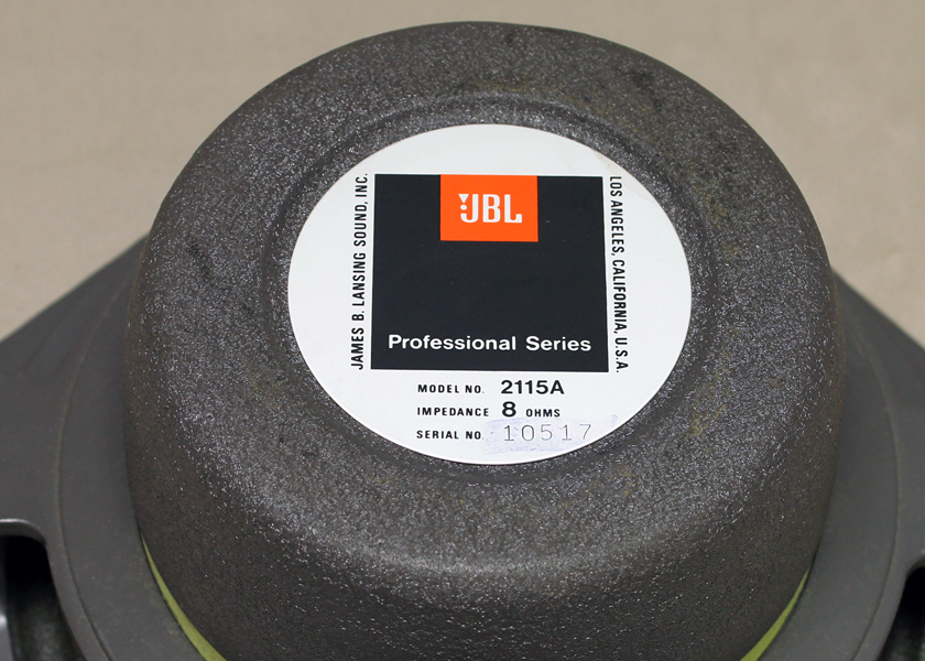 JBL 2115A 8Ω 20cm フルレンジユニット - 中古オーディオの販売や買取
