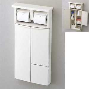 YSC26N#NW1｜TOTO収納キャビネット[二連紙巻器一体形収納キャビネット][