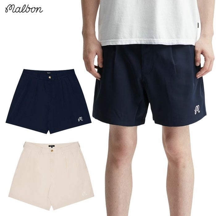 マルボン Malbon Golf ショートパンツ Classic Pleated Short メンズ M