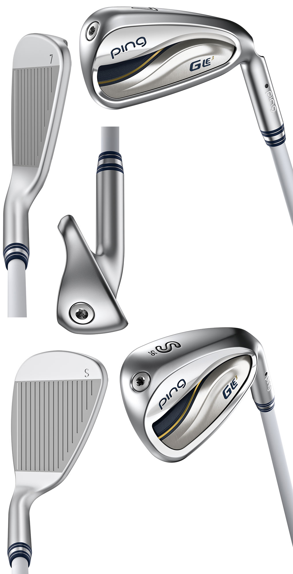 ピン PING GLe3 ハイブリッド アイアンセット 5本組(7I-9I,PW,SW