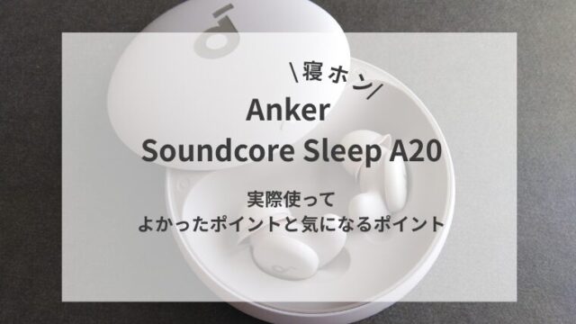 寝ホンレビュー】騒音対策にSoundcore Sleep A20を使ってみた