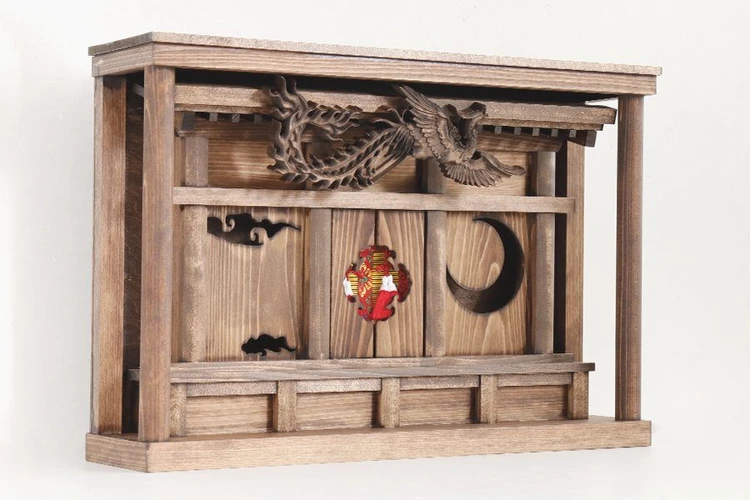 モダン箱宮 花鳥風月 ～鳳凰の聖域～ 黒 神棚｜神棚・神具 やまこう