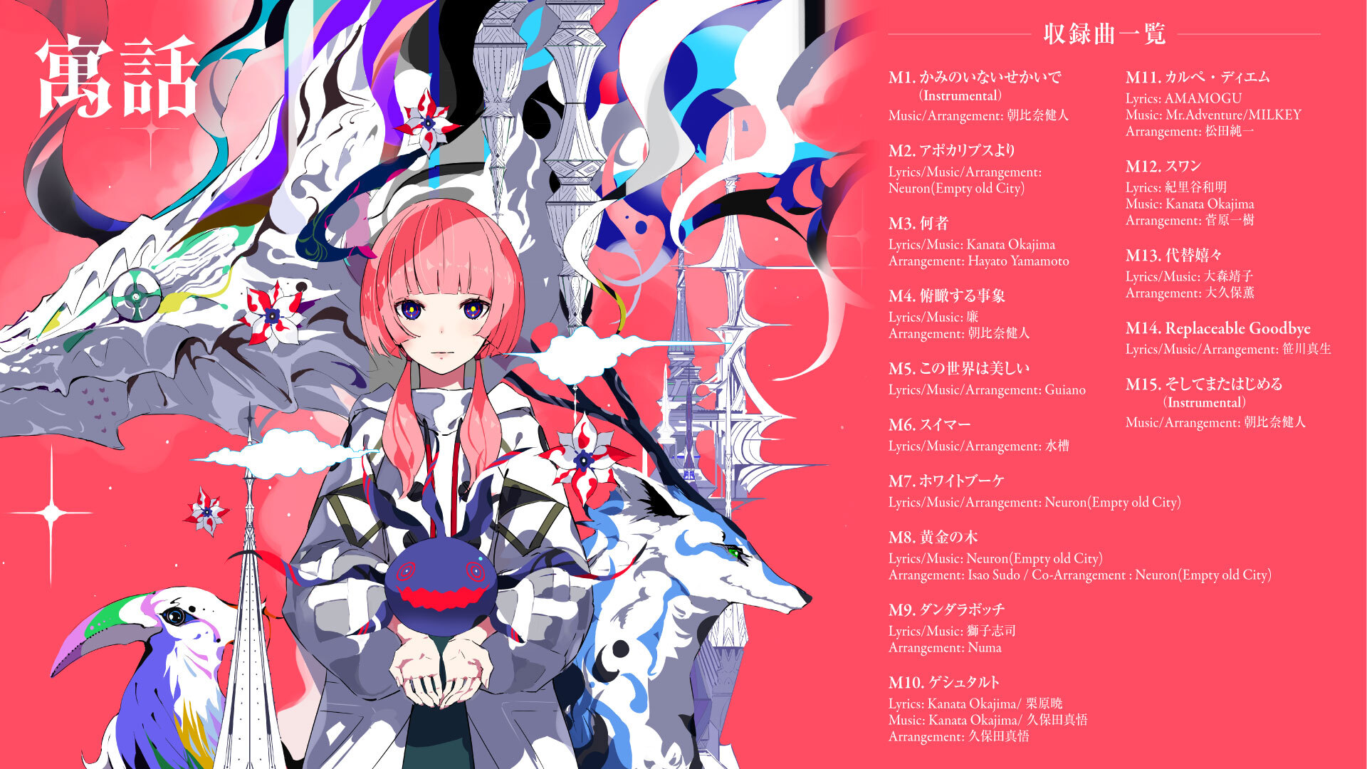 花譜】花譜 4th Album「寓話」参加クリエイター一挙公開 | NEWS