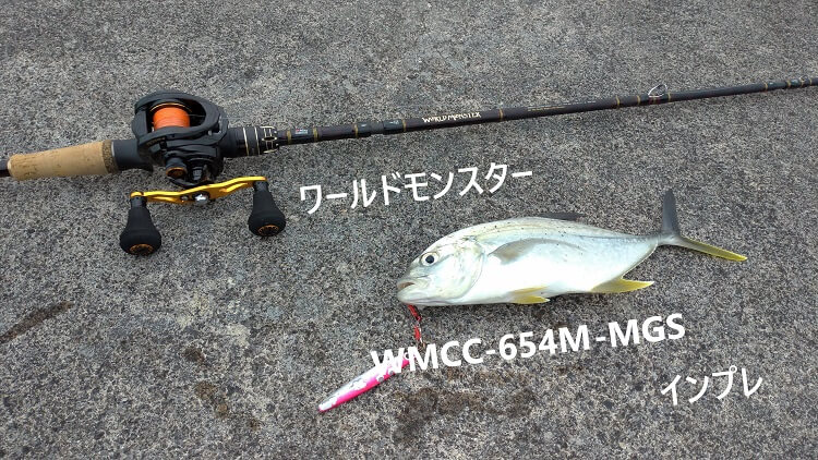 アブガルシアのパックロッド ワールドモンスターWMCC-654M MGS実釣