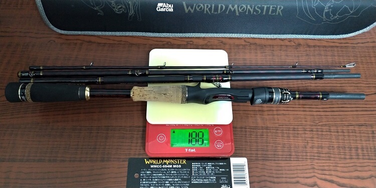 アブガルシアのパックロッド ワールドモンスターWMCC-654M MGS実釣