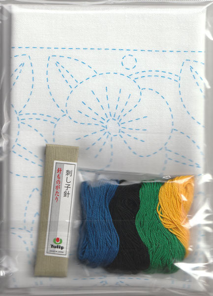 刺し子キット 花ふきん Mexico パンジー KSW-023 チューリップ 【KY