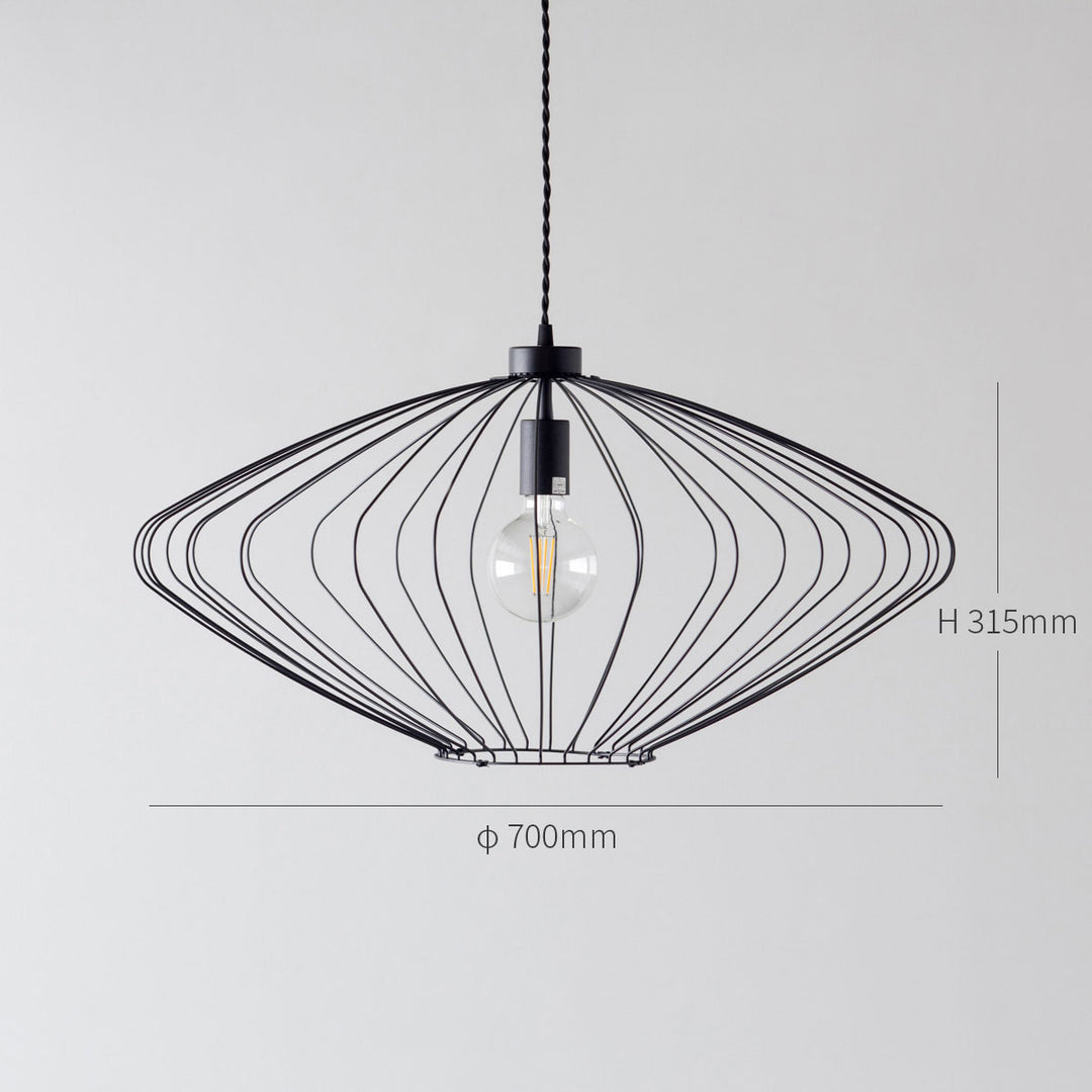 Wire × Diamond ワイヤーをつかった ひし形 ペンダントライト – KANADEMONO