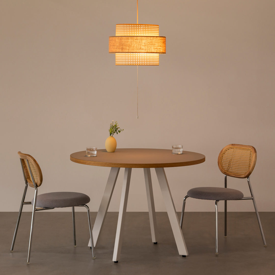 Fabric × Circle バンブー素材をつかった ペンダントライト – KANADEMONO