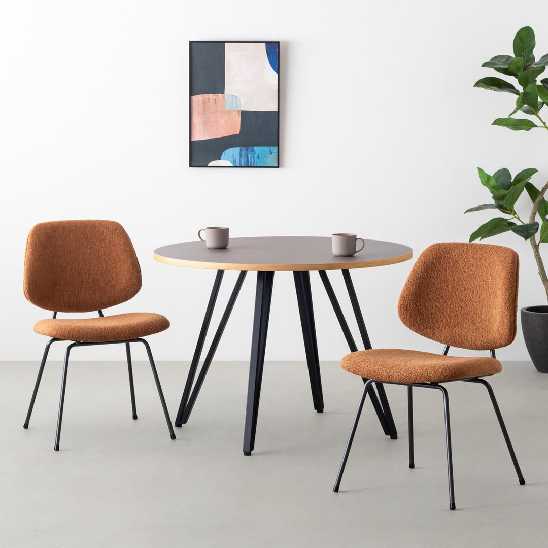 Stylish × Fit モダンデザイン ダイニングチェア 2脚セット – KANADEMONO