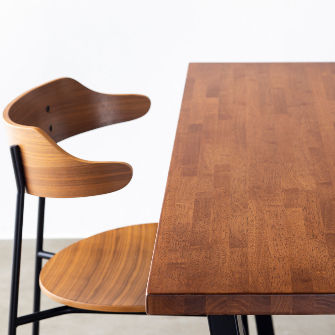 THE TABLE / ラバーウッド ブラウン × Black Steel – KANADEMONO