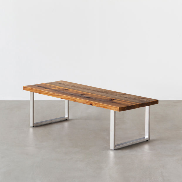 THE LOW TABLE / 無垢 杉 ヴィンテージスタイル × Stainless – KANADEMONO