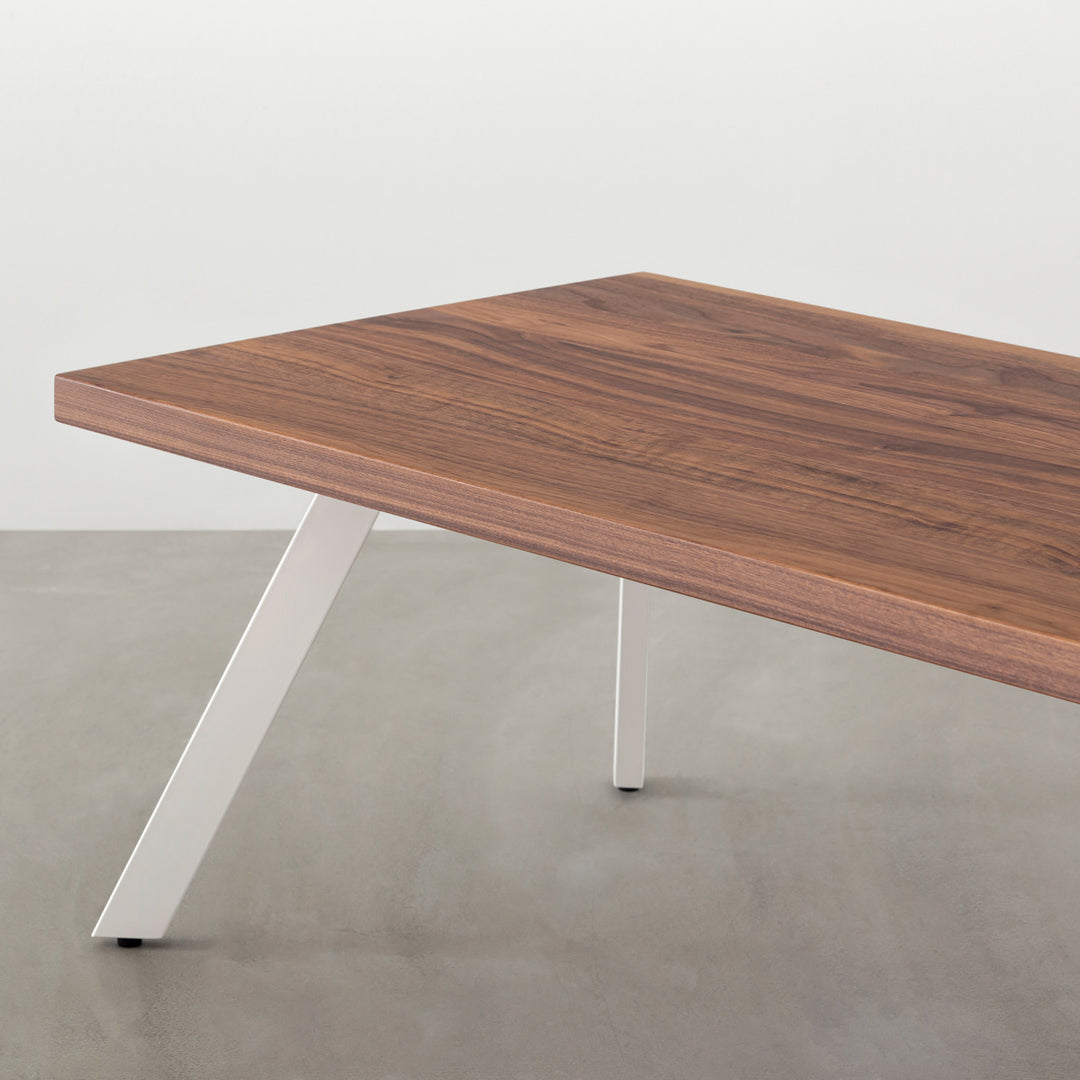 THE LOW TABLE / 無垢 ウォルナット × White Steel – KANADEMONO