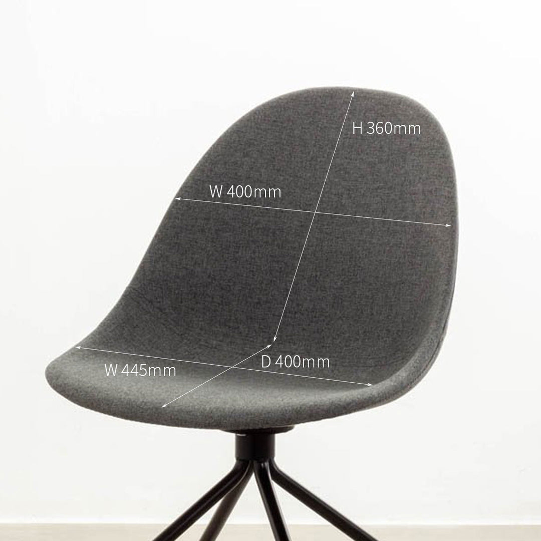 Simple - Office シンプルなファブリックデスクチェア #2 – KANADEMONO