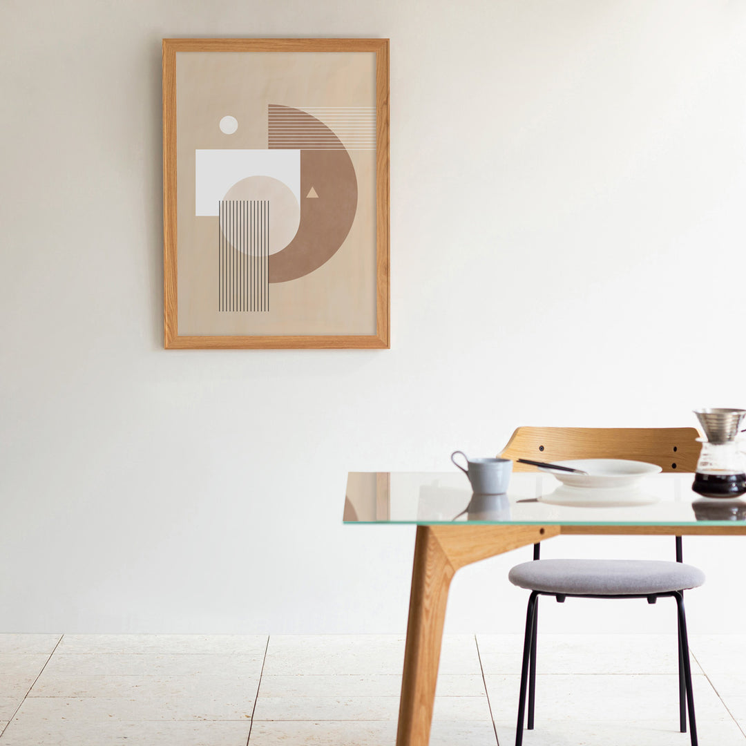 Geometric #6 アートポスター・ウッドフレーム セット – KANADEMONO