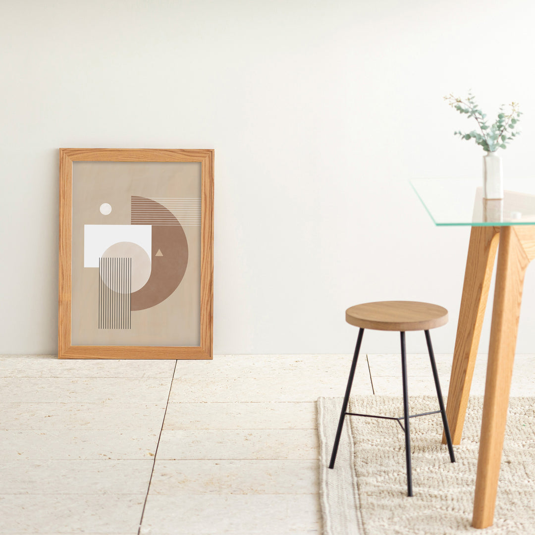 Geometric #6 アートポスター・ウッドフレーム セット – KANADEMONO