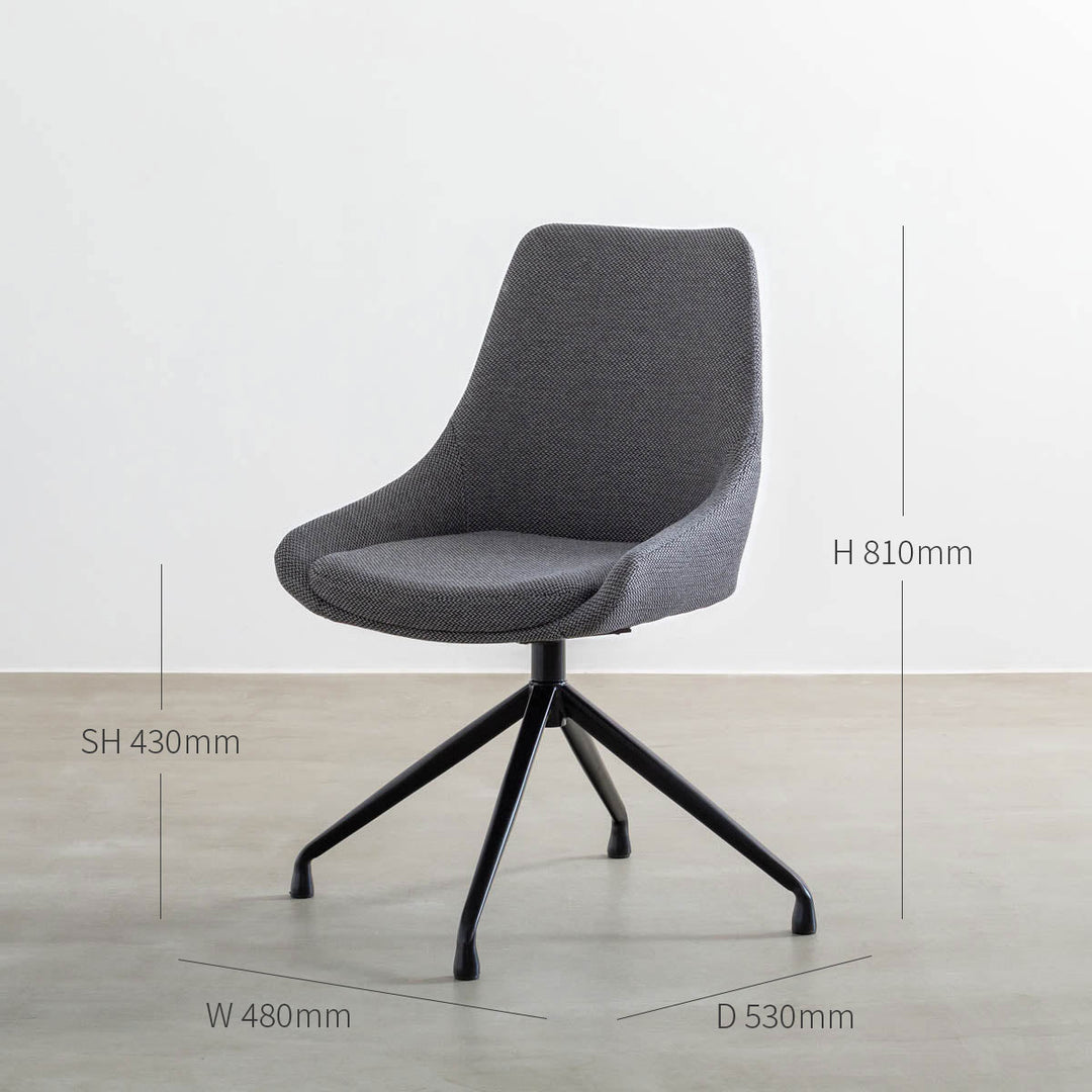 KanademonoFabricDarkgrayDeskCh