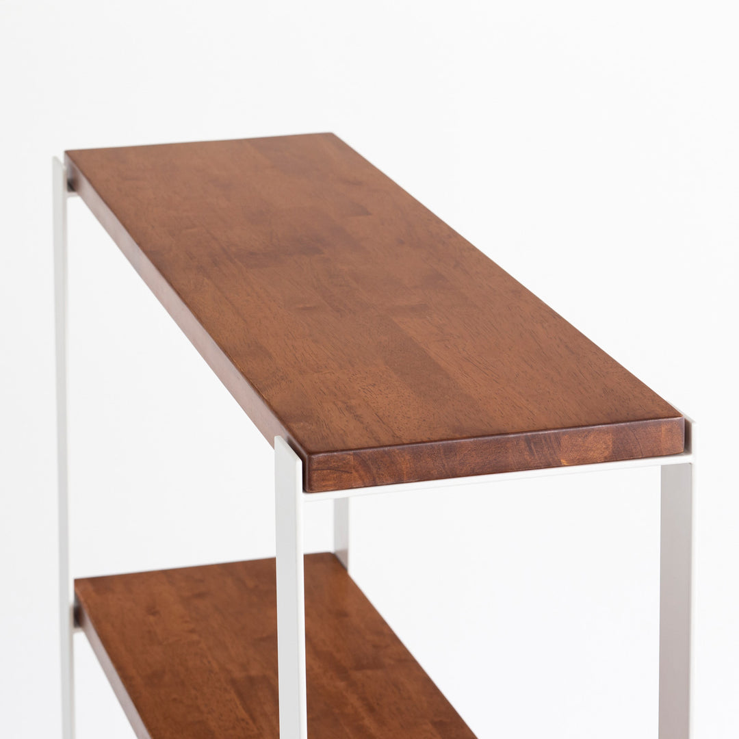 THE SHELF / ラバーウッド ブラウン × White Steel – KANADEMONO