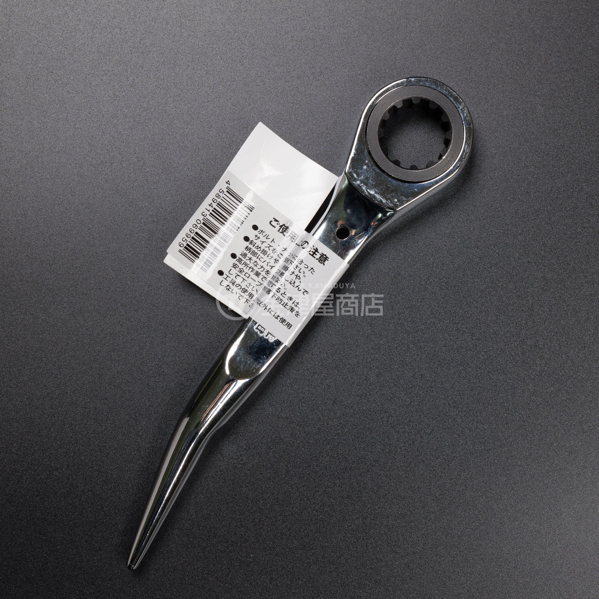 TOP 受注生産 総磨きツイストラチェットレンチ17×21 長直/鳶仕様|金