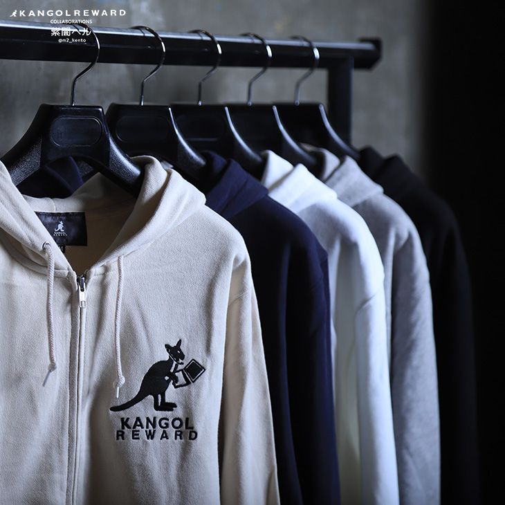 完全受注生産】紫闇ヘル×KANGOL REWARDコラボ企画第2弾！ZIPパーカー