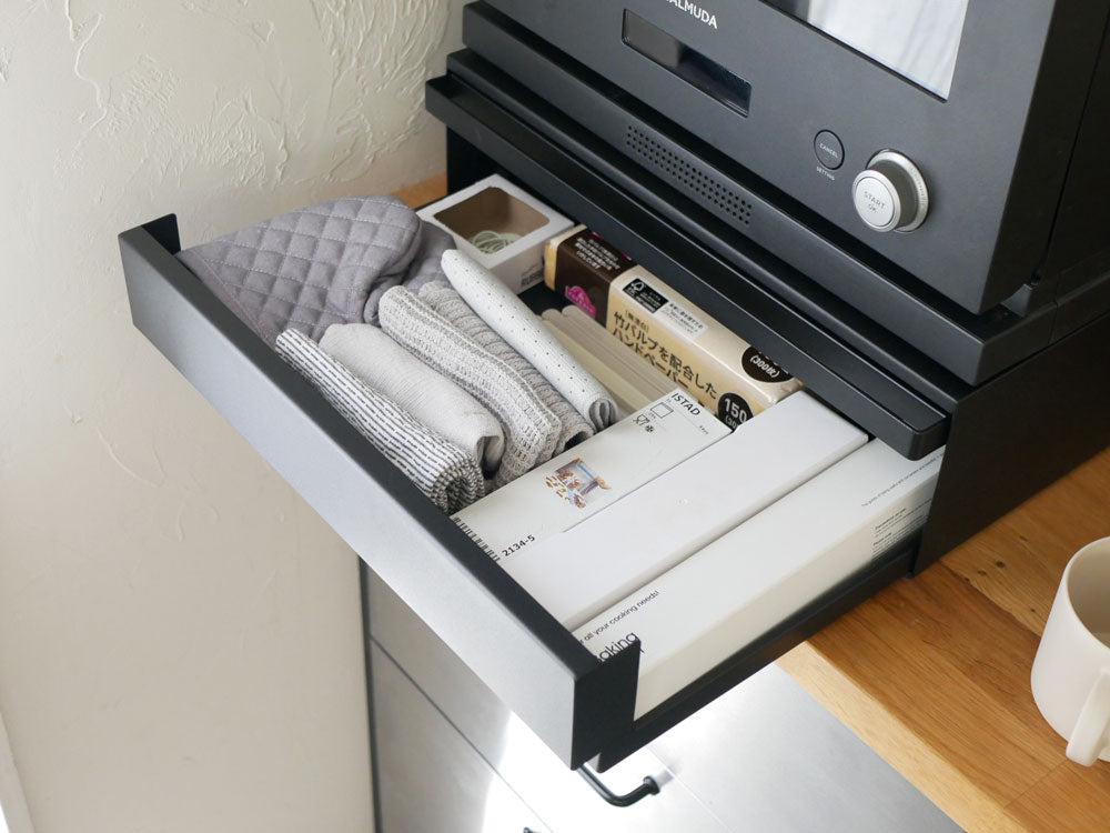 tower/タワー＞ツーウェイ キッチン家電下引き出し&スライドテーブル