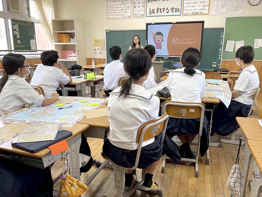 大崎中学校コミュニティースクールで講座を企画実施 - 鹿児島大学法文学部