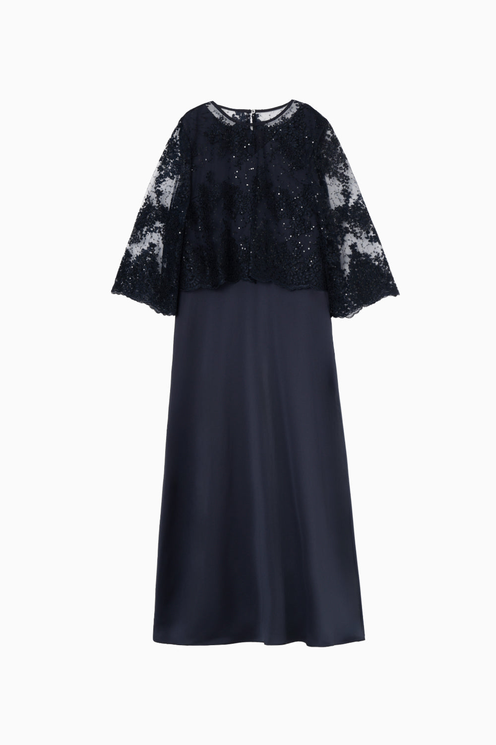 kaene公式オンラインストア シャイニーレースレイヤードドレス