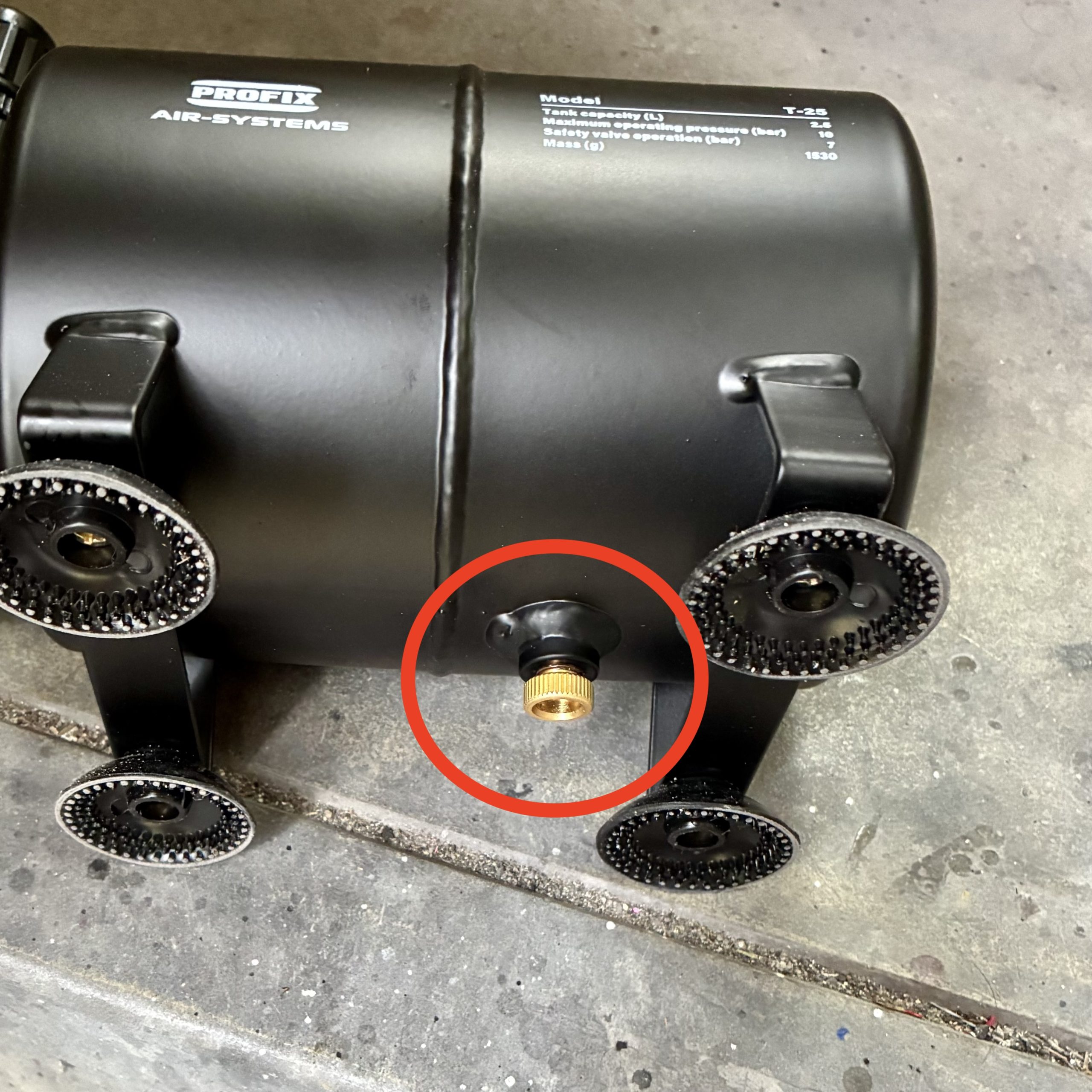 PROFIX AIR-SYSTEMS エアブラシ用エアータンク T-25 – 模型製作 かえる工房