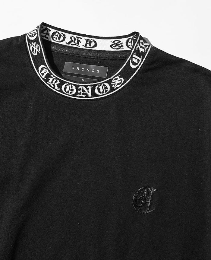クロノス ロゴ ネックライン デザイン オーバーサイズ Tシャツ
