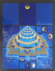前田常作「須弥山マンダラ図シリーズ：星宿光」アクリル6号