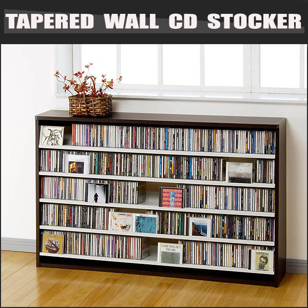 CDラック CDストッカー 最大CD695枚 DVD180枚 収納できる 壁面薄型