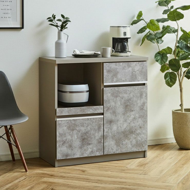 コストパフォーマンス当店No.1 食器棚 ナポリ 幅88.8cm ハイタイプ