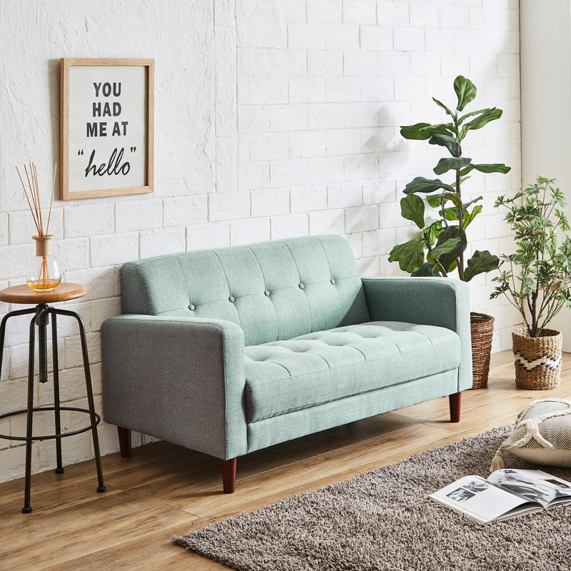 KaguBuy イーバー 2人掛けソファ 幅120cm 布張 フィーバー2 ソファ