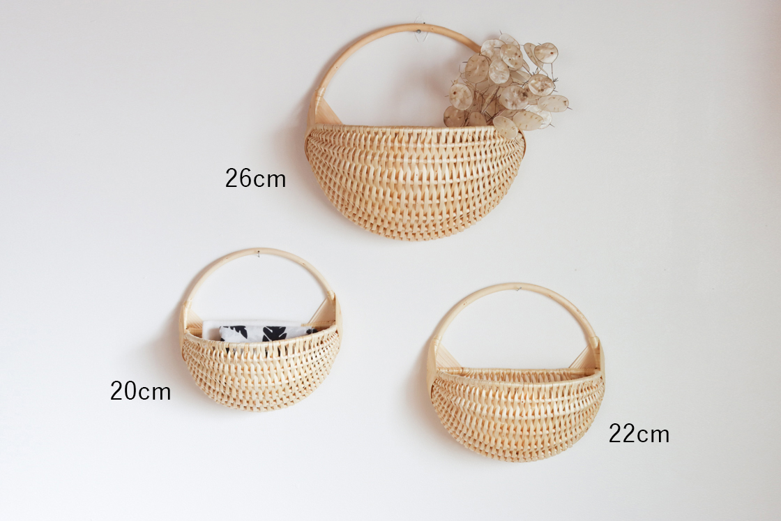 ラトビア ウォールバスケット (22cm)