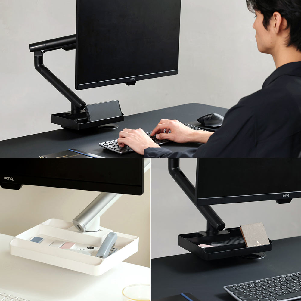 快適ワークのモニターアーム DA112 専用トレイ付きセットのご購入は