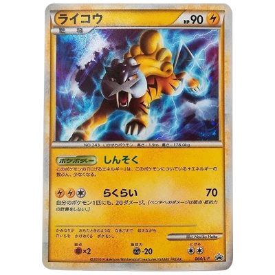 参考価格】ライコウ 064/L-P プロモ 色ちがいのポケモンプレゼント