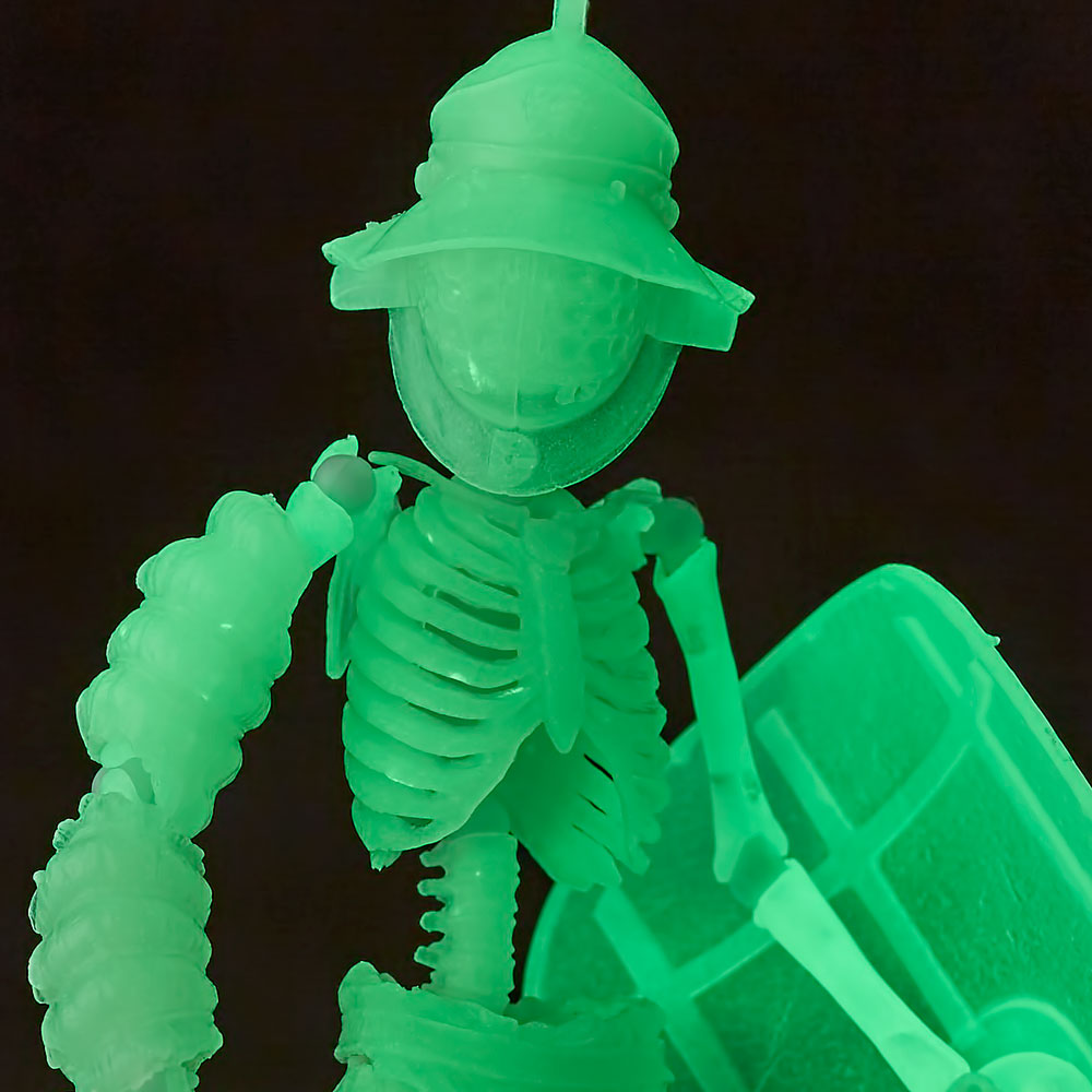 タケヤ式自在置物 KT-032 魚兜闘士ムルミッロー 蓄光版｜KT