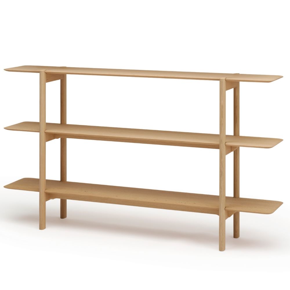 灑(セン) 3段タイプシェルフ(SLP33～37A)(オーク) – 柏木工株式会社