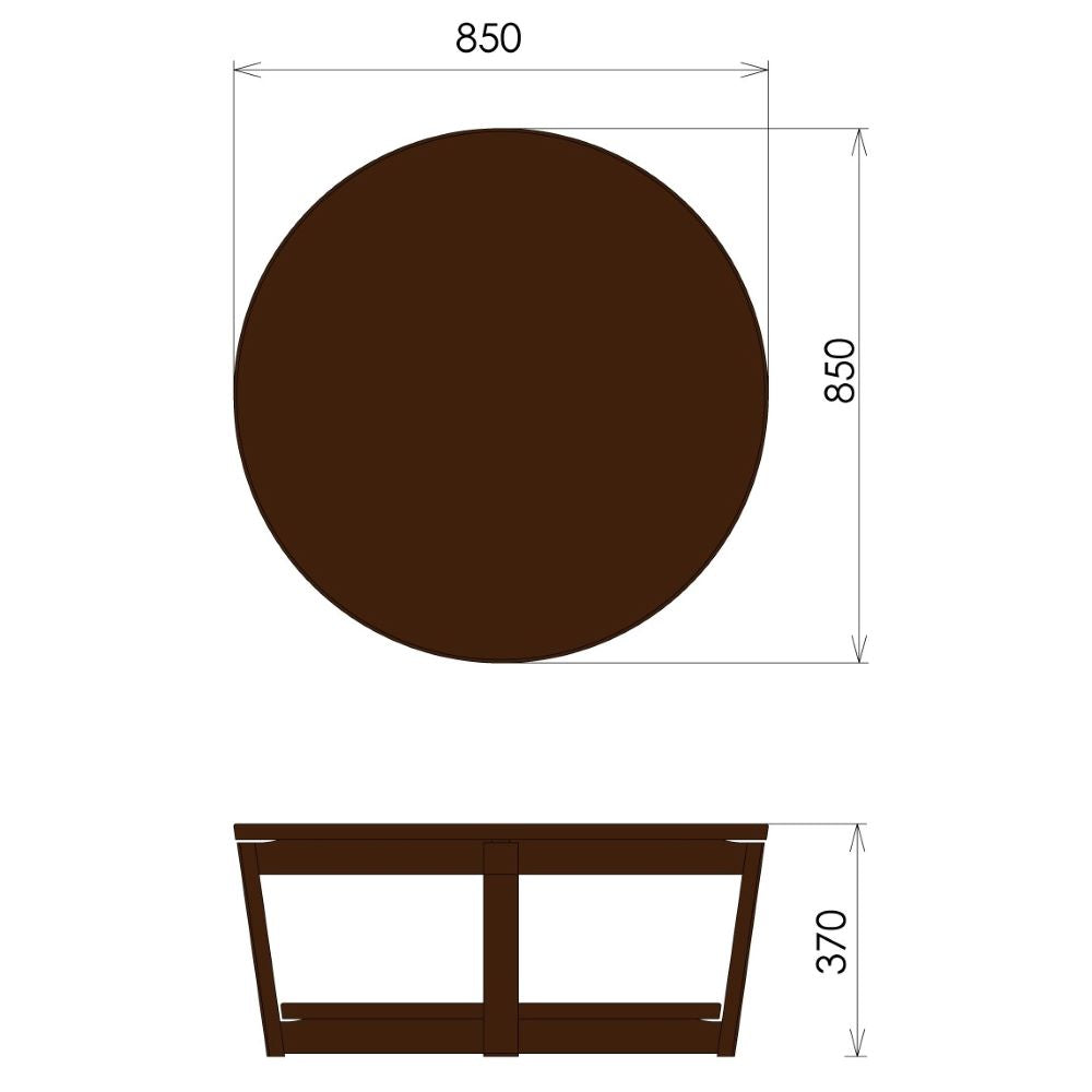 MODE センターテーブル(Φ850・1000)(オーク) – 柏木工株式会社
