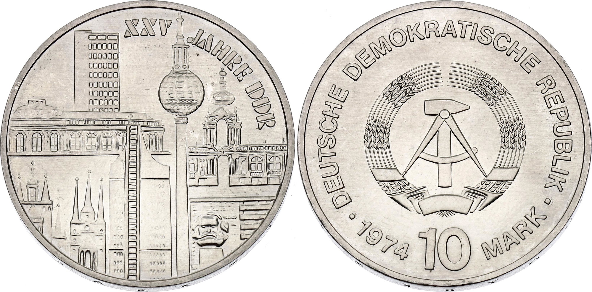 Germany - DDR 10 Mark 1974 | Katz Auction