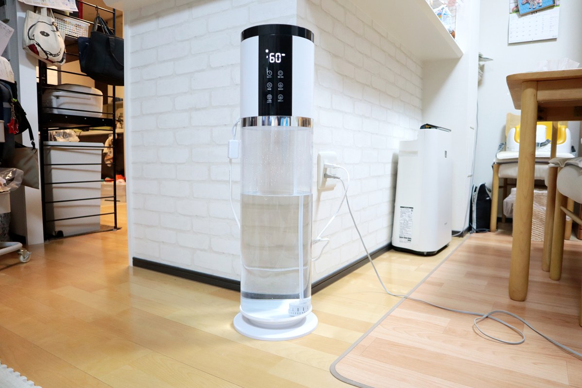 HAGOOGI加湿器MUH-NW12レビュー｜12L大容量×上から給水で超ラク！静音