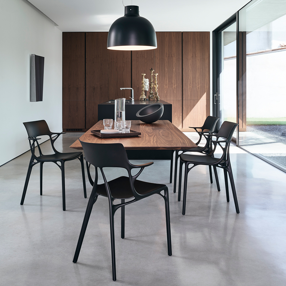 Kartell カルテル AIチェア ブラック 4脚セット 送料込 直接引取歓迎