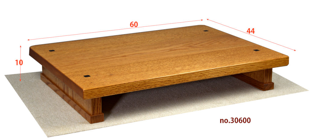 花台: 楡材 田中作 盆栽台 巾60cm no.30600 / 唐木家具OSAKA